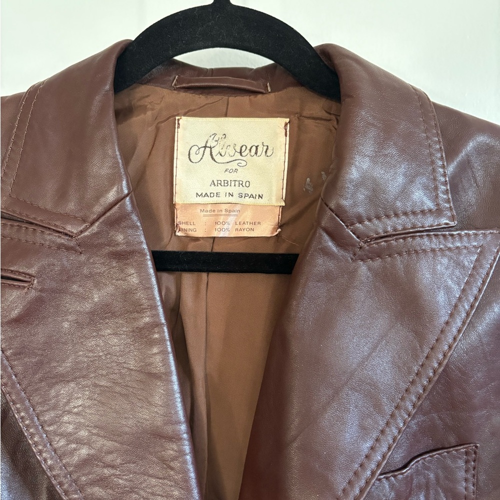 Spanish Brown Leather Jacket